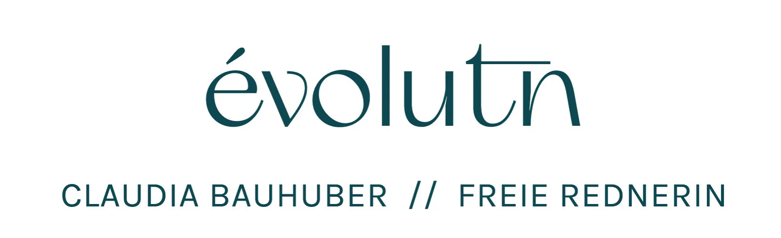 Logo von évolutn - Freie Rednerin Claudia Bauhuber